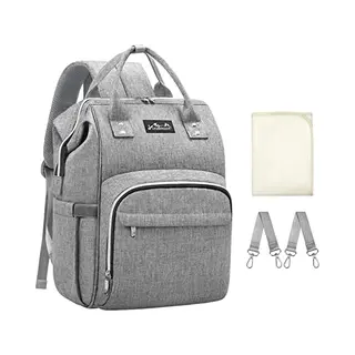 Viedouce Baby Changing Bag, Baby Diaper Bag Nappy Backpack, Maternity Bags With 1 Pcs Diaper Changing Pad And 2 Stroller Straps, Waterproof, Large
