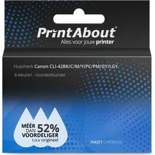 PrintAbout Cli-42BK/C/M/Y/Pc/Pm/Gy/Lgy-Pa ink cartridge Compatible