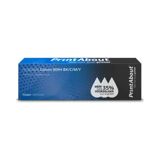 PrintAbout Huismerk Canon 069H Bk/C/M/Y Toner 4-kleuren Voordeelbundel Hoge capaciteit