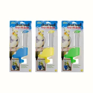 Jw Grote Vogelvoer Silo Voor Vogelkooien - Vogelvoerbak - 18 Cm - Meerkleurig