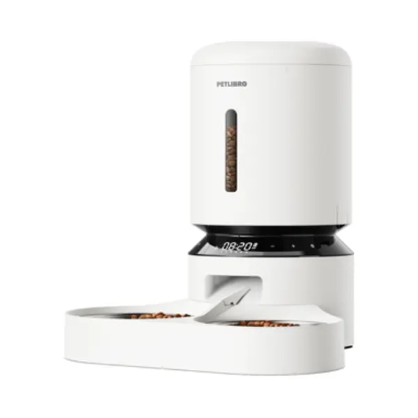 Petlibro Granary Dual Feeder 5l Futter-/Wasserspender für Hunde/Katzen Weiß Katze Haustierfutterautomat thumbnail