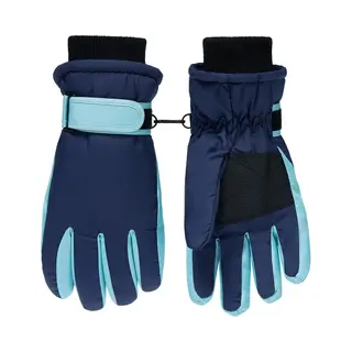 Donkerblauwe Kinderskihandschoenen, Waterdicht En Warm, Geschikt Voor Jongens En Meisjes Van 3-5 Jaar.