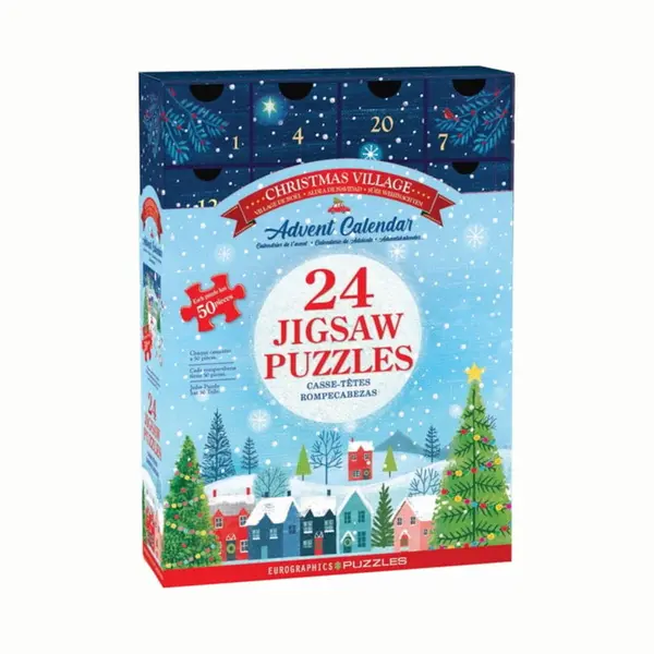 Eurographics Adventskalender - Weihnachtsdorf - 24 Puzzles 50 Teile Puzzle Eurographics-8924-5920 thumbnail