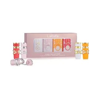 Lattafa Yara Collection – 4 × 5 Ml Eau De Parfum Gift Set For Women (Yara + Moi + Tous + Candy)
