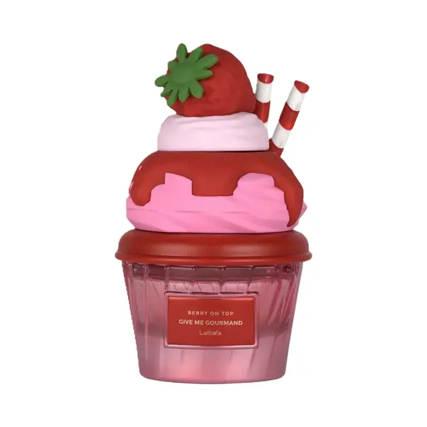 Lattafa Berry On Top Eau De Parfum, Give Me Gourmand Collection - Fruity Berry & Vanilla Cream Scent, Spray Form, Unisex Perfume 75ml thumbnail