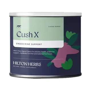 Hilton Herbs Cush X Natural Dog Supplement. 100% Natural Ingredients. Normal Adrenal Gland Function & Support. For Older Dogs With Pituitary Or