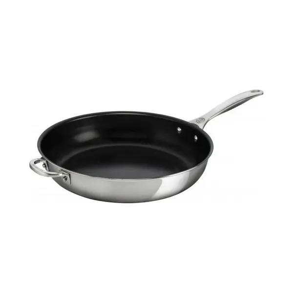 Le Creuset Rvs Diepe Koekenpan 32cm Met Anti-aanbaklaag | | 96600232000000 thumbnail