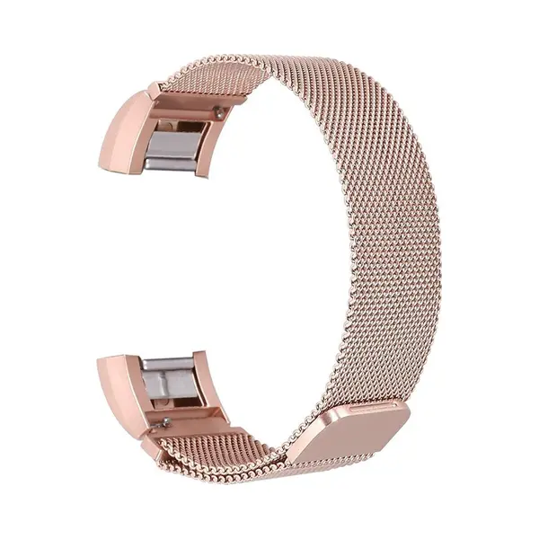 Fitbit Charge 2 Milanese Horloge Bandje Large Met Magneetsluiting - Champagne Goud - Large thumbnail