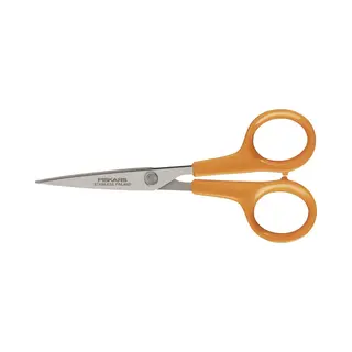 Fiskars 9881 buro- & knutselschaar Rechte knip Metallic, Oranje
