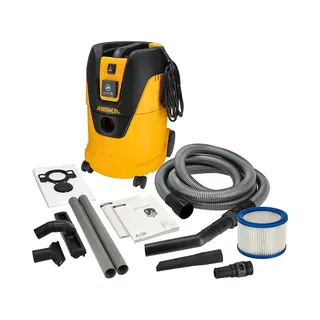 Mirka 25-liter Professionele Stofzuiger, Slang, Schuuradapter, Mondstukken