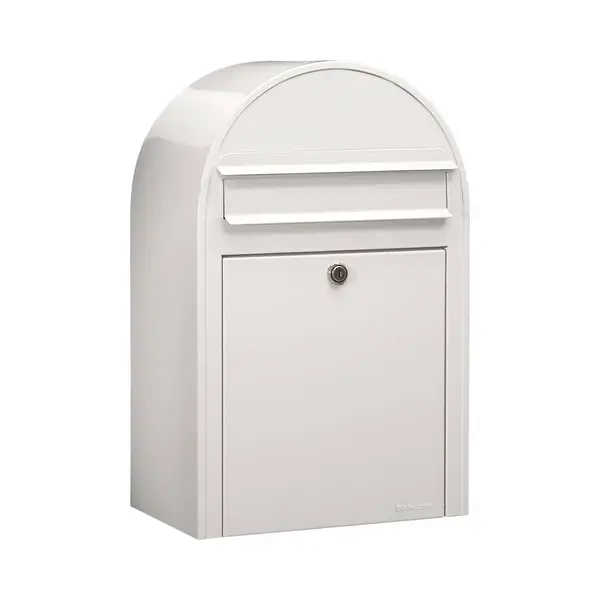 Bobi Classic Briefkasten Ral 9016 Weiß Wandbriefkasten thumbnail