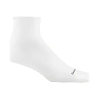 Darn Tough Run 1/4 Ultra-Lightweight - White- Hardloopsokken Van Merinowol
