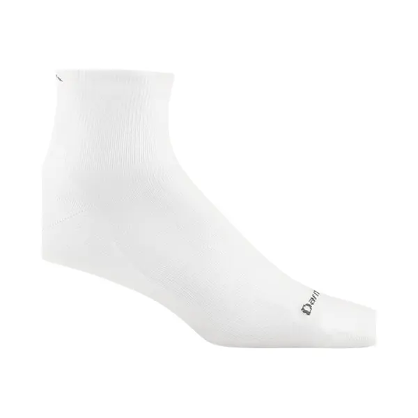 Darn Tough Run 1/4 Ultra-Lightweight - White- Hardloopsokken Van Merinowol thumbnail