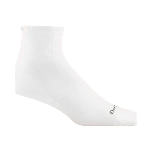 Darn Tough Run 1/4 Ultra-Lightweight - White- Hardloopsokken Van Merinowol thumbnail