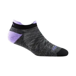 Darn Tough Run No Show Tab Ultra-Lightweight With Cushion - Space Gray- Hardloopsokken Van Merinowol