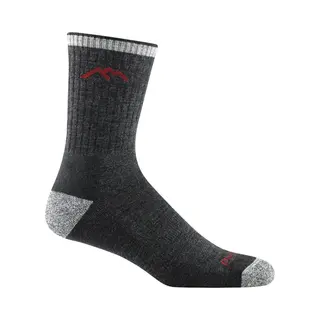 Darn Tough Vermont Darn Tough, Hiker (Style #1466), Merino Wool, Micro Crew, Midweight, Men’s Cushioned Hiking Socks - Black Extra Large