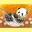 Panda in Hangmat