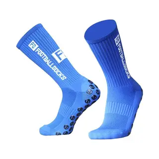 Gripsokken Voetbal Blauw - Sportsokken - Grip - Anti Blaren - Compressie - Prestatieverhogend - Tennis - Hardlopen - Handbal - Sporten - Fitness -