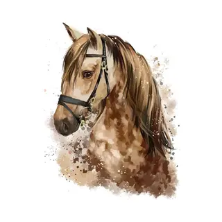 Paint By Numbers Paard - Schilderen Op Nummer - 50x40cm - Volwassenen - Stipco