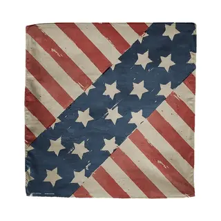 Zan Headgear Bandana - Bandana Heren - Motor Accessoires - Amerikaanse Vlag - Rood - Wit - Blauw