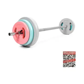 Gymstick Aerobic Pump Set - Halterset - Roze - 20 Kg - 6 Halterschijven - Incl. Halterstang En Veerclipsluiters - Inc. Gratis Online Trainingsvideo's
