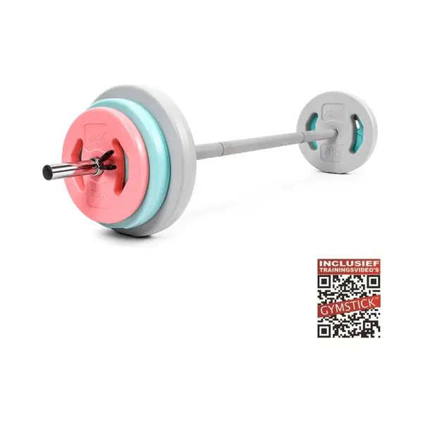 Gymstick Aerobic Pump Set - Halterset - Roze - 20 Kg - 6 Halterschijven - Incl. Halterstang En Veerclipsluiters - Inc. Gratis Online Trainingsvideo's thumbnail