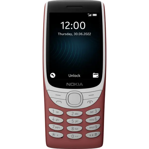 Nokia 8210 4G 7,11 cm (2.8") 107 g Rood Basistelefoon thumbnail