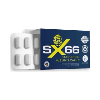 SX66 Kapseln - Innovativer Superfood Komplex Für Männer Mit Arginin, Forskolin - Premium Lust Kapsel Für Den Aktiven Mann - Formel Für Männliche