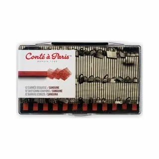 Conté à Paris Sketching Carre Crayons - Sanguine (Pack Of 12)