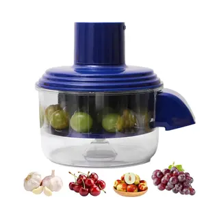 Deze Automatische Dunschiller Met één Druk Op De Knop, Gemaakt Van Roestvrij Staal, Is Een Elektrische Fruit- En Druivenschiller Die Ook Gebruikt