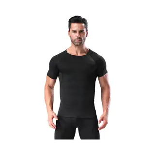 SparkNine Aeroflex Heren Sport T-Shirt - Ademend, Sneldrogend & Elastisch - Lichtgewicht Gym & Casual Shirt - Regular Fit - Ronde Hals - Zwart - Maat 3XL