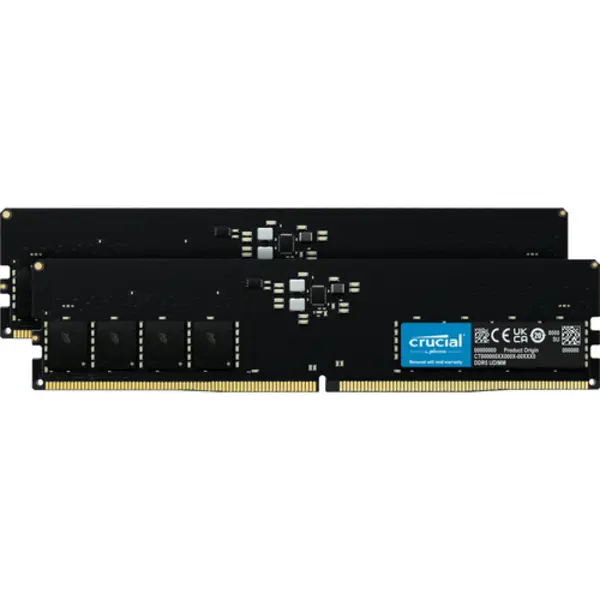 Crucial CT2K16G56C46U5 Speichermodul 32 Gb 2 x 16 Gb DDR5 5600 MHz Ecc thumbnail