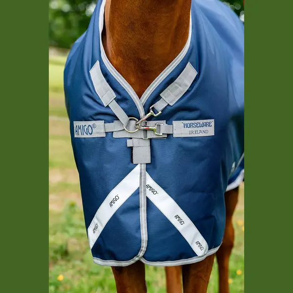 Horseware Deken Horseware Amigo 100gr Donkerblauw-grijs - 140/191 thumbnail