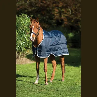 Horseware Onderdeken Horseware Pony Liner 200gr Donkerblauw-zilver - 100/152