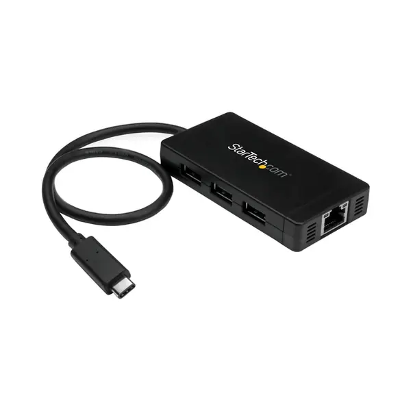 StarTech.com 3 Port Usb 3.0 Hub mit Usb-C und Gigabit Ethernet - 5Gbps - inklusive Netzteil thumbnail