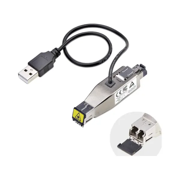 StarTech.com Gigabit Fiber to RJ45 Ethernet Media Converter Dongle, Optical Singlemode 10km/Multimode 800m, Usb Powered, Compact Design, Metal Housing, Micro Mini, Taa thumbnail