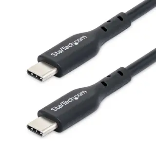 StarTech.com 1m (3.3ft) Usb-C Charging Cable 2-Pack, Usb C Cable, Usb 2.0 Type-C Laptop Charger Cord, 60W 3A Power Delivery, Tpe Jacket, Usb-C Data Transfer Cable, M/M