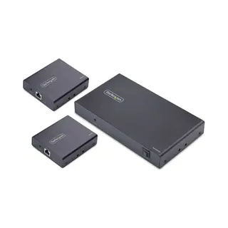 StarTech.com 4-Port Hdmi Extender en Splitter Over CAT6, 4K 60Hz, Tot 70m, 1x4 Hdmi over Ethernet Distributie Kit met Ir en Power Over Cable
