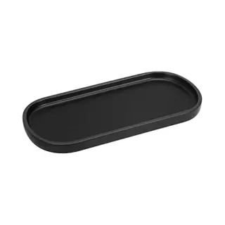Luxspire Vanity Tray, Toilet Tank Oval Storage Tray, Resin Soap Holder Bathtub Tray, Bathroom Countertop Organization, Vanity Organiser For Candles,