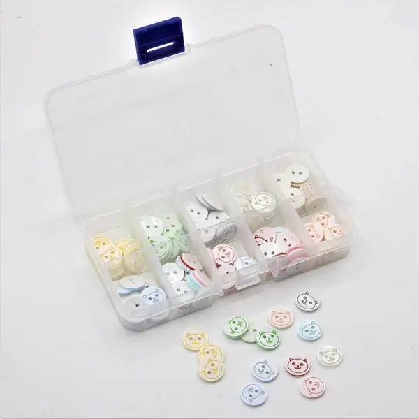 Doosje Met 150 Knopen Geschikt Voor Kinderkleding. Kleurenmix, Maat 13MM thumbnail