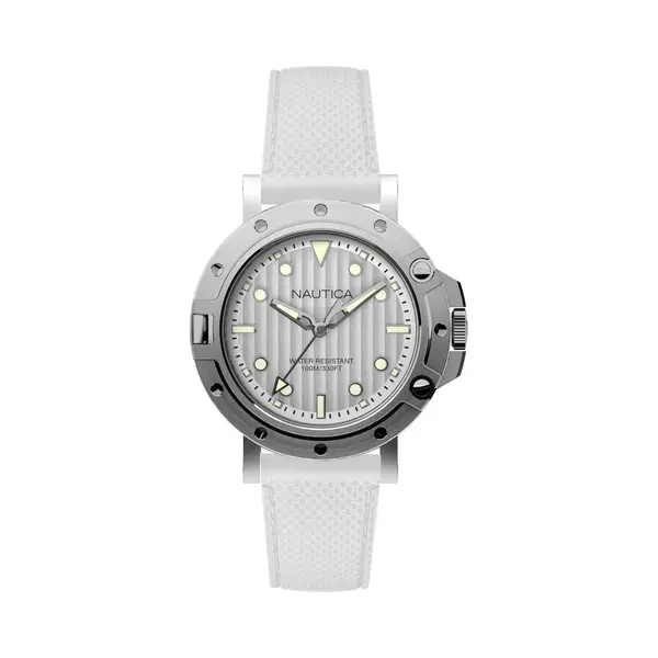 Nautica Nad12548G 40Mm Quartz Watch In White thumbnail