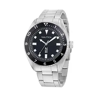 Nautica Analoog Horloge 'Finn World' Zwart / Zilver