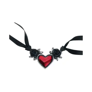 Alchemy Gothic Blood Heart Choker Multicolor