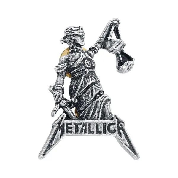 Metallica Justice For All Pin Silver Coloured thumbnail