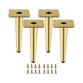 Tafelpoten - Stalen Tafelpoten - Meubelpoten - 4 Stuks - Rechte Tafelpoten - Metalen Kastpoten - Taps Toelopende Meubelpoten - Salontafelpoten
