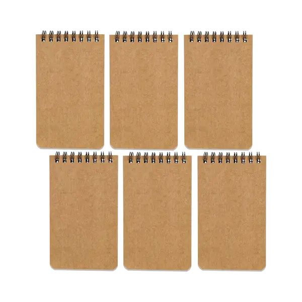 6 Stuks Notitieboekjes - Pocket Notitieboekjes - Pocket Spiraal Notitieboekjes - Kleine Notitieboekjes - Mini Notitieboekjes Set - 8x12 Cm - thumbnail