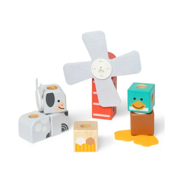 Melissa & Doug – Blockables™ Boerderijdieren – 360° bouwen thumbnail