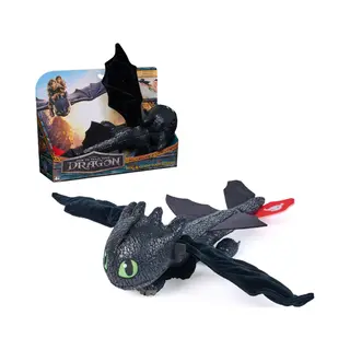 Spin Master How to train your dragon Dreamworks Dragons , Hug and Glide Toothless Plush Toy, 12” Dragon Stuffed Animal, Kids Toys for Boys Ages 4 and Up
