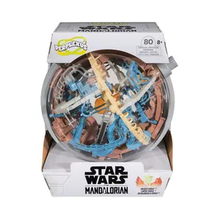 Spin Master Perplexus Star Wars - The Mandalorian, 3D-Kugellabyrinth mit 80 Hindernissen