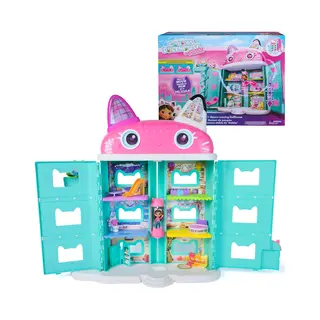 Spin Master Gabby's Dollhouse Dreamworks : Der Film - Puppenhaus zum Kinofilm, über 60 cm groß, mit Gabby-Figur & Dollhouse Zubehör, für Kinder ab 3 Jahren